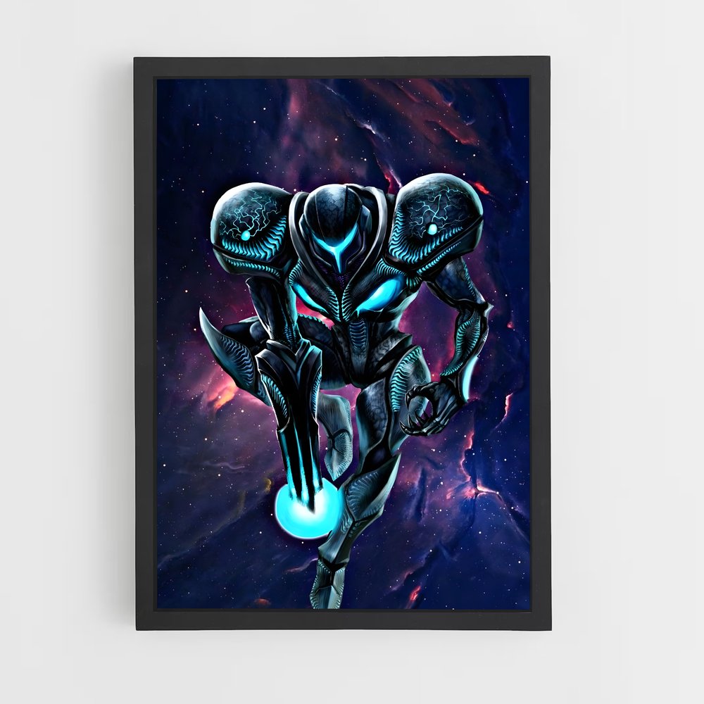 Poster L'Obscurité Étoilée – affiche Metroid (vue 2)
